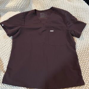 FIGS Catarina scrub top ESPRESSO